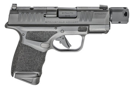 Springfield Armory HC9389BTOSP Hellcat Micro-Compact RDP 9mm Luger 13+1/11+1 3.80" Threaded/Compensated Barrel, Black Polymer Frame w/Picatinny Acc. Rail & Adaptive Grip Texture, Optic Ready Slide