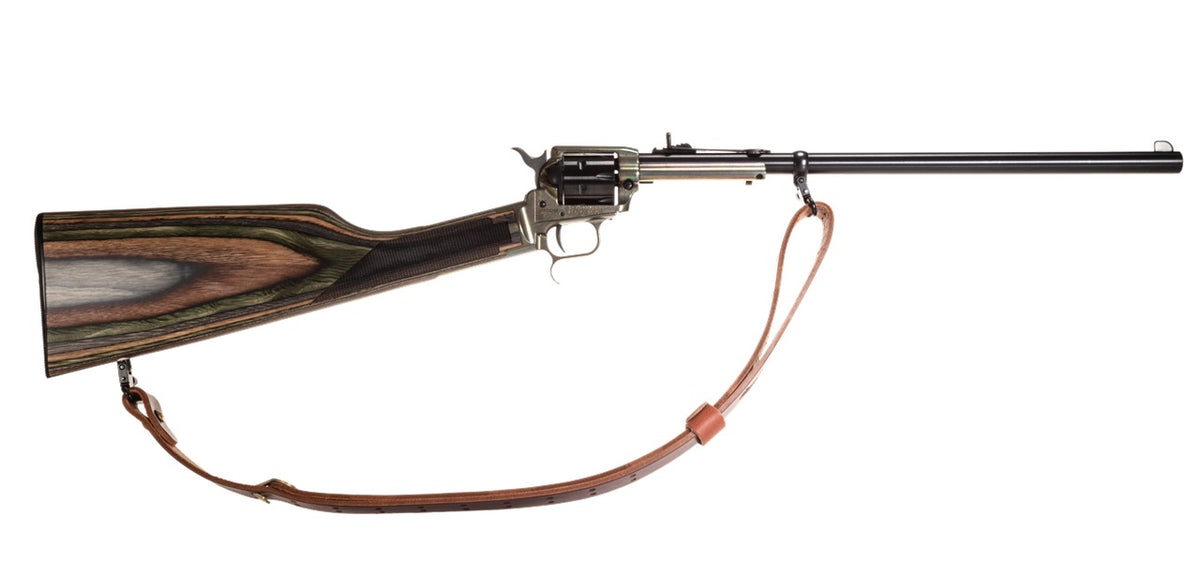 Heritage Mfg BR226CH16HS-LS Rough Rider Rancher Full Size 22 LR 6rd 16.12" Black Alloy Steel Barrel, Case Hardened Stainless Steel Receiver, Camo Fixed Wood Stock, Right Hand