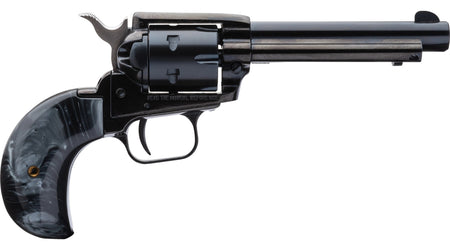 Heritage Mfg RR22MB4BHBPRL Rough Rider 22 LR 22 WMR 6 Shot 4.75" Black Oxide Steel Barrel, Black Oxide Frame Zinc Alloy Frame, Black Oxide Cylinder, Altamont Black Pearl Grip, Exposed Hammer