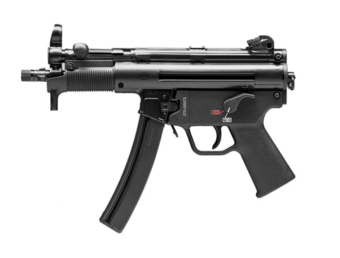 HK 81000482 SP5K PDW 9mm Luger Caliber with 5.83" Barrel, 10+1 Capacity, Black Metal Finish, No Stock (Sling Mount), Black Polymer Grip Right Hand