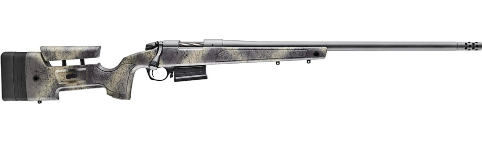 Bergara Rifles B14LM357 B-14 Wilderness HMR 7mm Rem Mag 5+1 24" Threaded, Sniper Gray Cerakote Barrel/Rec, Adj. SoftTouch Woodland Camo Stock with Mini-Chassis, Omni Muzzle Brake