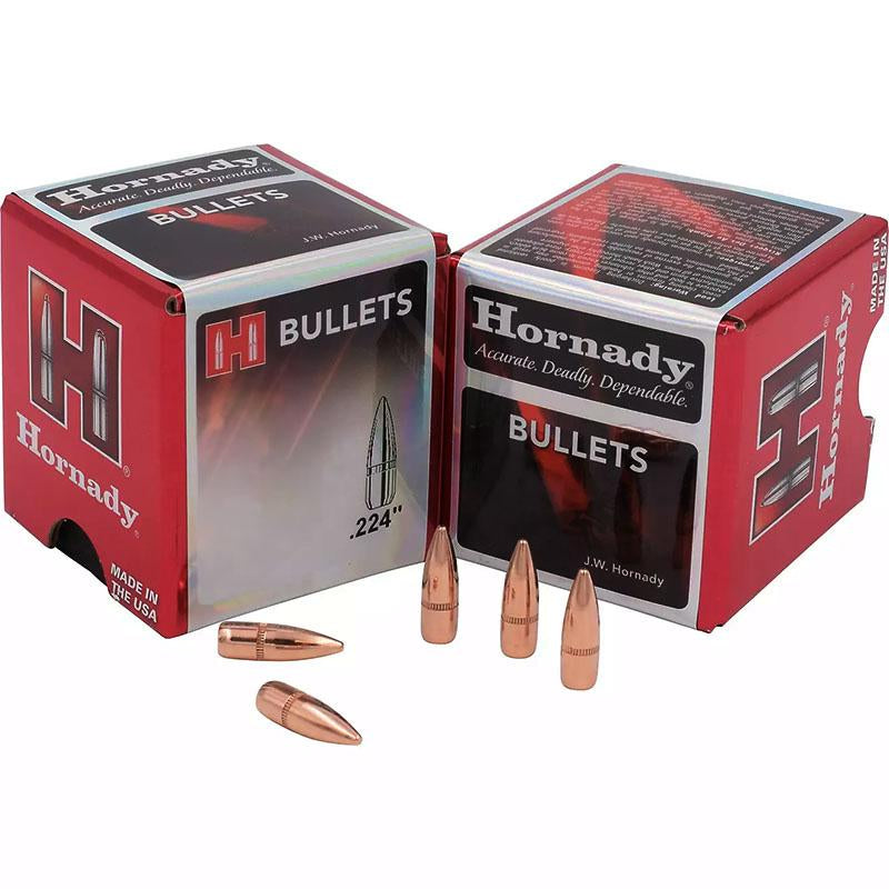 Hornady FMJ Reloading Rifle Bullets .224" 62 gr Full Metal Jacket 5500-Count