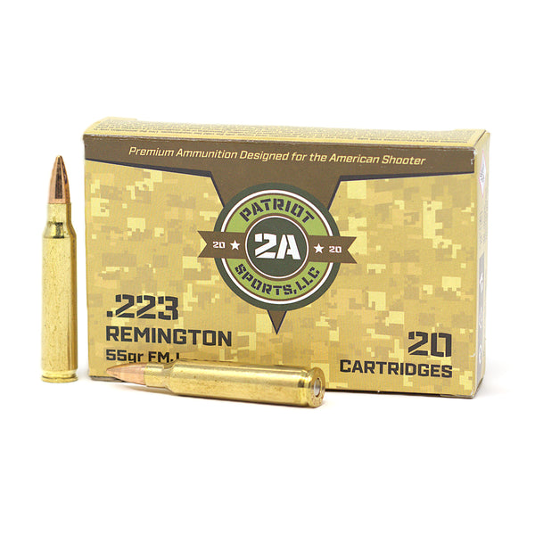 STV Patriot Sports 223 Rem Full Metal Jacket(FMJ) 55 Grain 3280 FPS