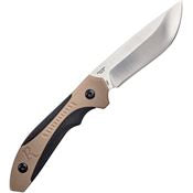 Remington Sportsman Skinner Tan and Black Molded Handle 8 In Fixed Blade with Sheath