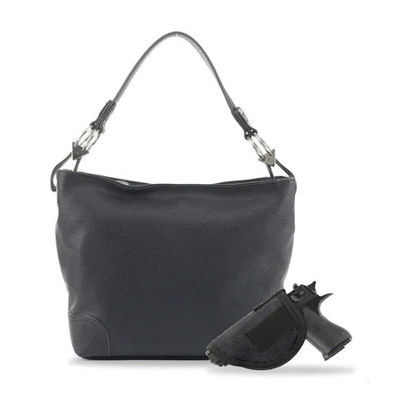 Jessie & James Elena Black Concealed Carry Lock & Key Satchel 9H x 12W x 4.5D