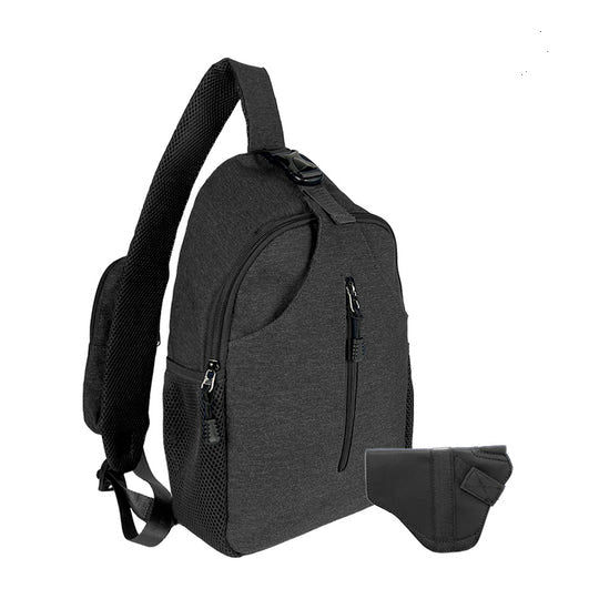 Jessie & James Kyle Concealed Carry Sling Backpack 16H x 11W x 4.5D Black