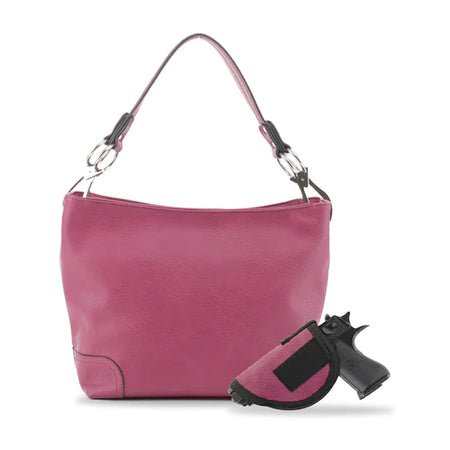 Jessie & James Lydia Wine Hobo CCW Shoulder Bag 9H x 11W x 4D