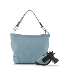 Jessie & James Lydia Dark Blue Hobo CCW Shoulder Bag 9H x 11W x 4D