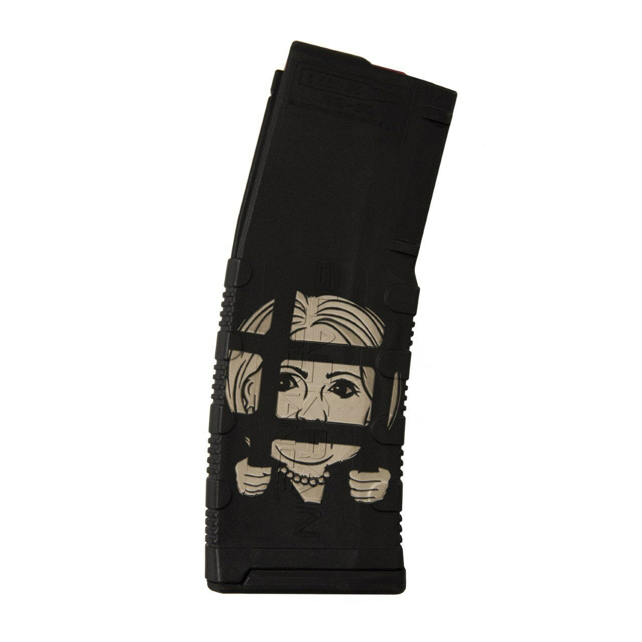 Black Rain Ordnance 30-Round Laser Etched Mag - Hillary In Prison