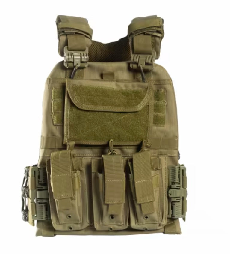 Guard Dog Body Armor Adjustable Dane Plate Carrier in OD Green
