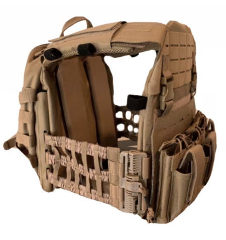Guard Dog Body Armor Adjustable Cerberus Plate Carrier in FDE