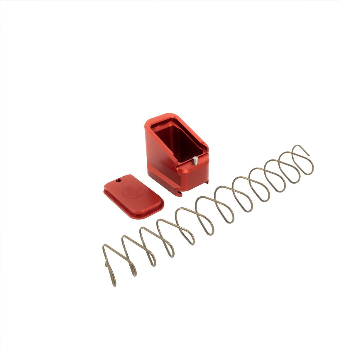 Shield Arms +5/4 Round Red Magazine Extension Compatible with CZ P10S Mags
