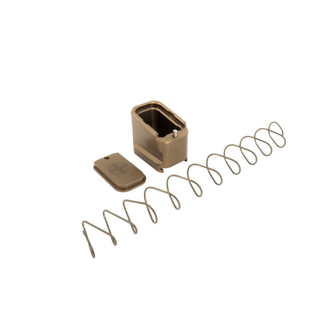 Shield Arms Mud Brown +5/4 Magazine Extension Compatible with Glock 26/27