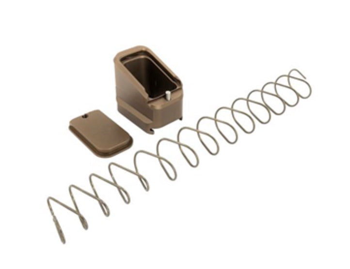 Shield Arms Mud Brown +5/4 Magazine Extension Compatible with CZ P10F/P09