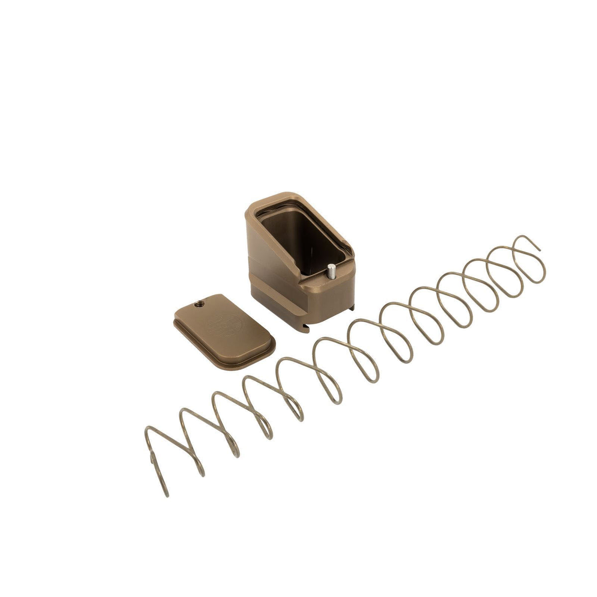 Shield Arms Mud Brown +5/4 Magazine Extension Compatible with CZ P10C/P07