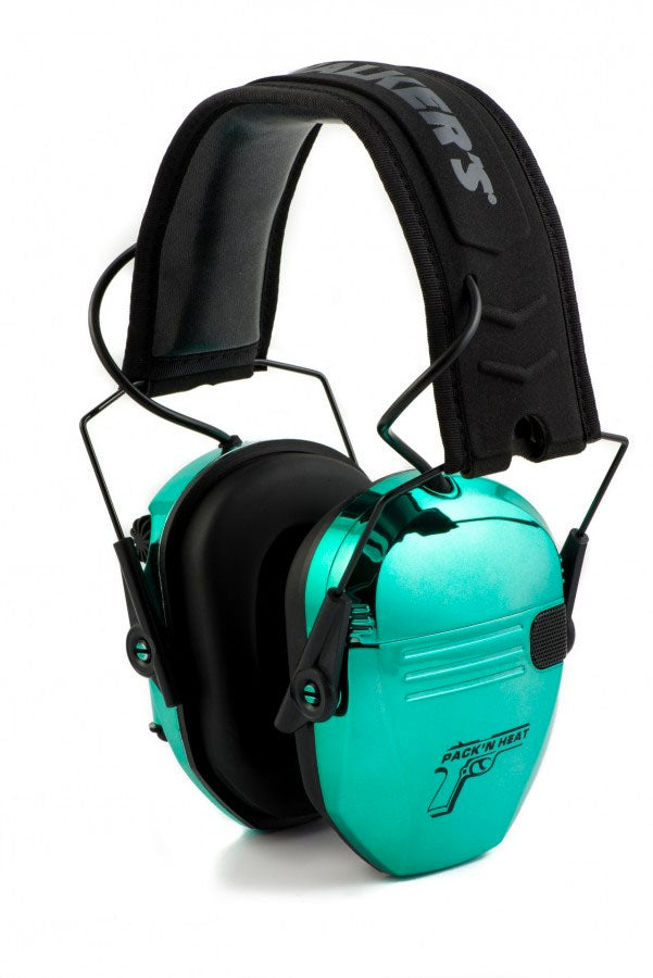PackNHeat Electronic Ear/Eye Protection, Chrome Plated - Aqua Finish