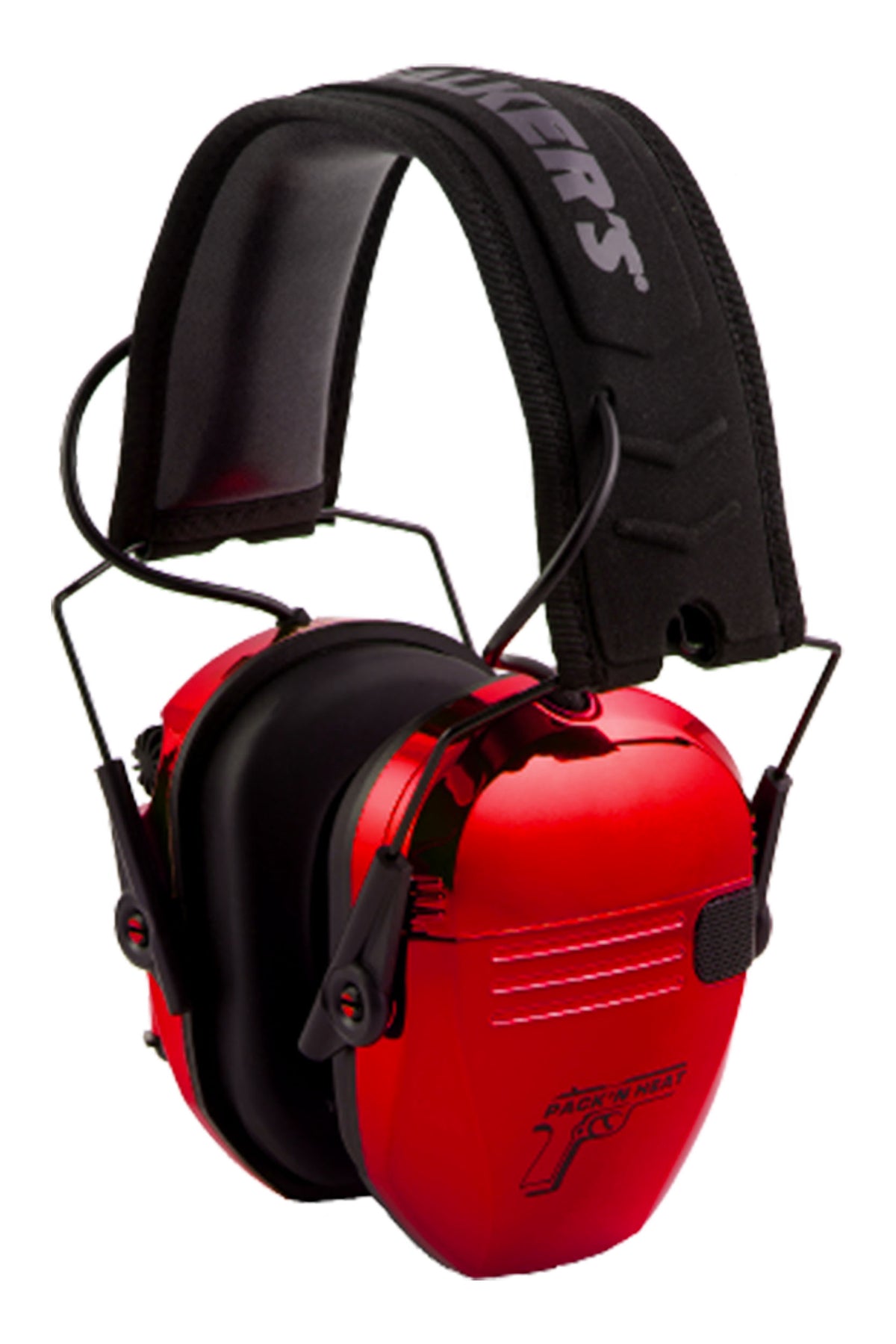 PackNHeat Electronic Ear/Eye Protection Combo, Chrome - Red Finish
