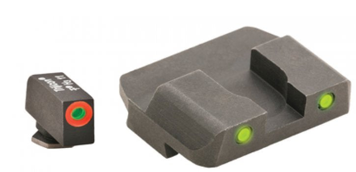 Ameriglo Orange Front Yellow Rear Tritium Night Sights for Glock 17 and 39