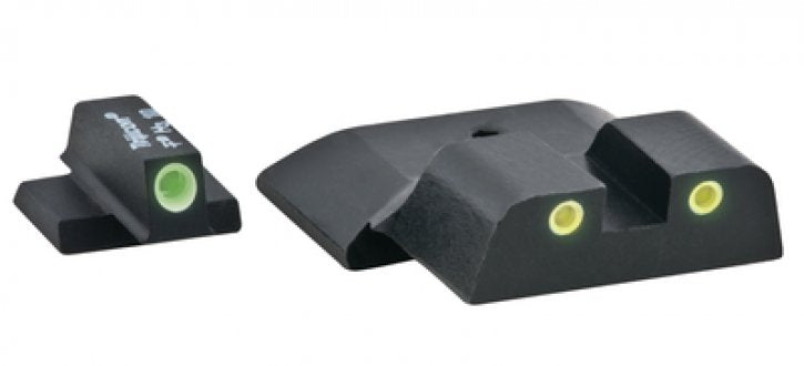 AmeriGlo Bowie Classic Green/Yellow Night Sight Set for S&W M&P