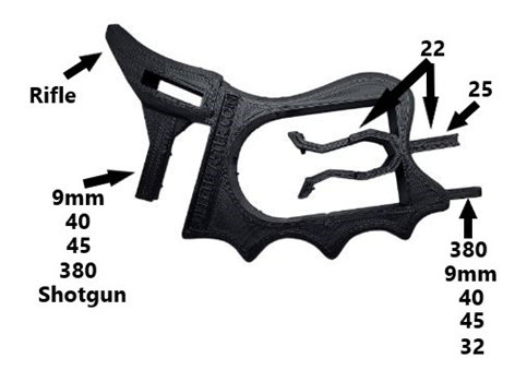 BulletBlaster Magazine Loading Tool Multiple Caliber Black