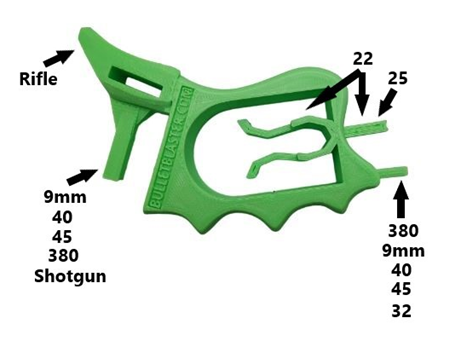 BulletBlaster Multi-Caliber Magazine Loader Tool Green Finish