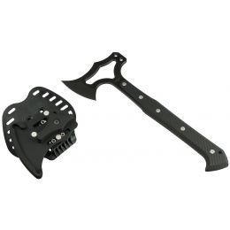 HOGUE EX-T01 Tomahawk Black S-7 Steel w/ Poly Magnetic Sheath Black G10 Grips