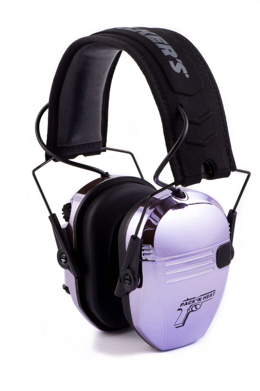 PackNHeat Electronic Ear/Eye Protection Combo, Chrome - Light Purple