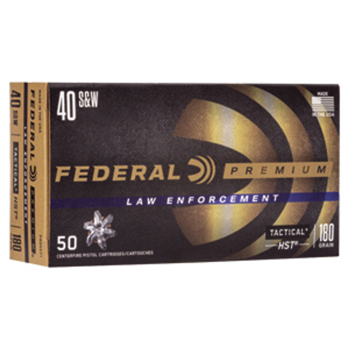 Federal .40 S&W Premium LE 180 grain Tactical HST ammunition