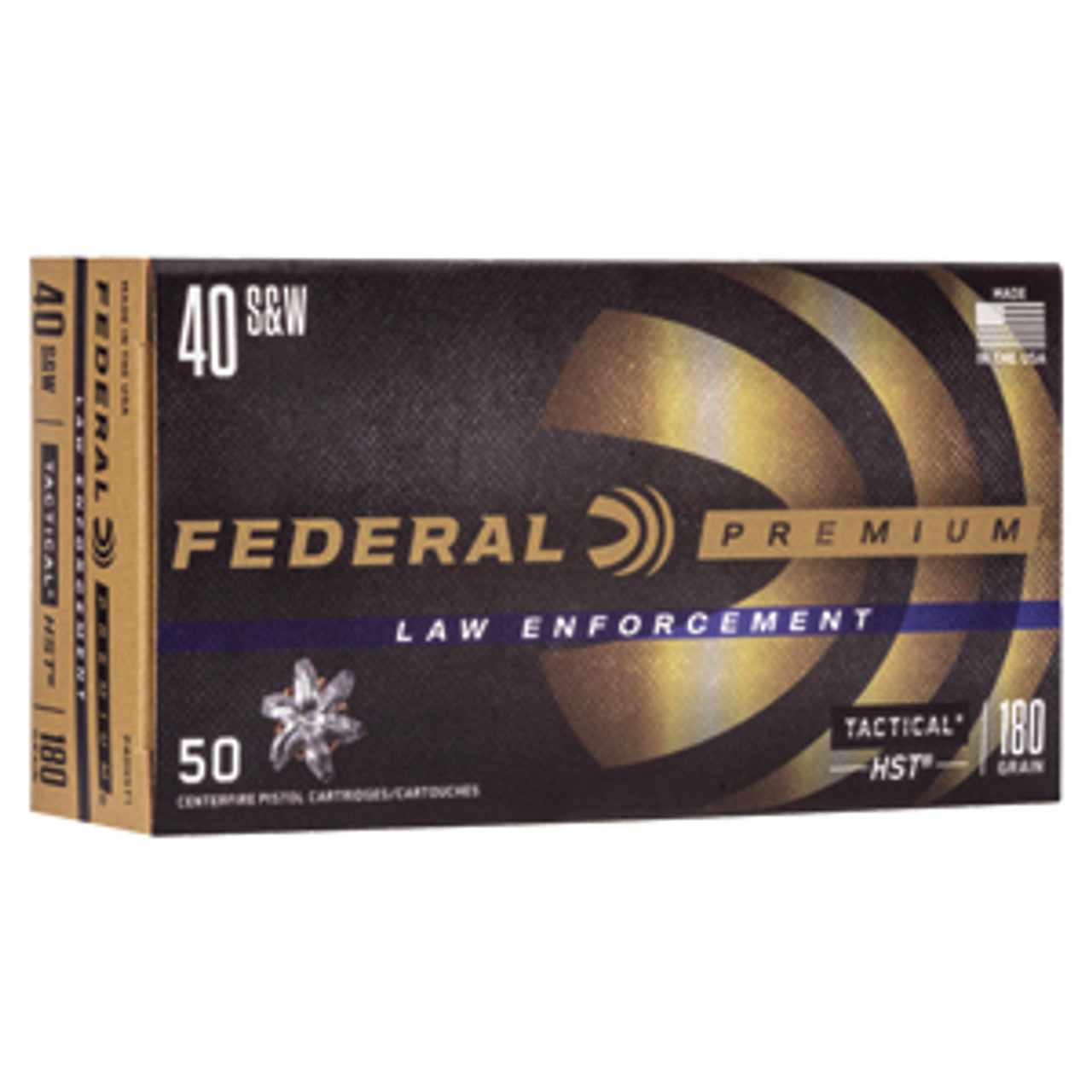 Federal .40 S&W Premium LE 180 grain Tactical HST ammunition