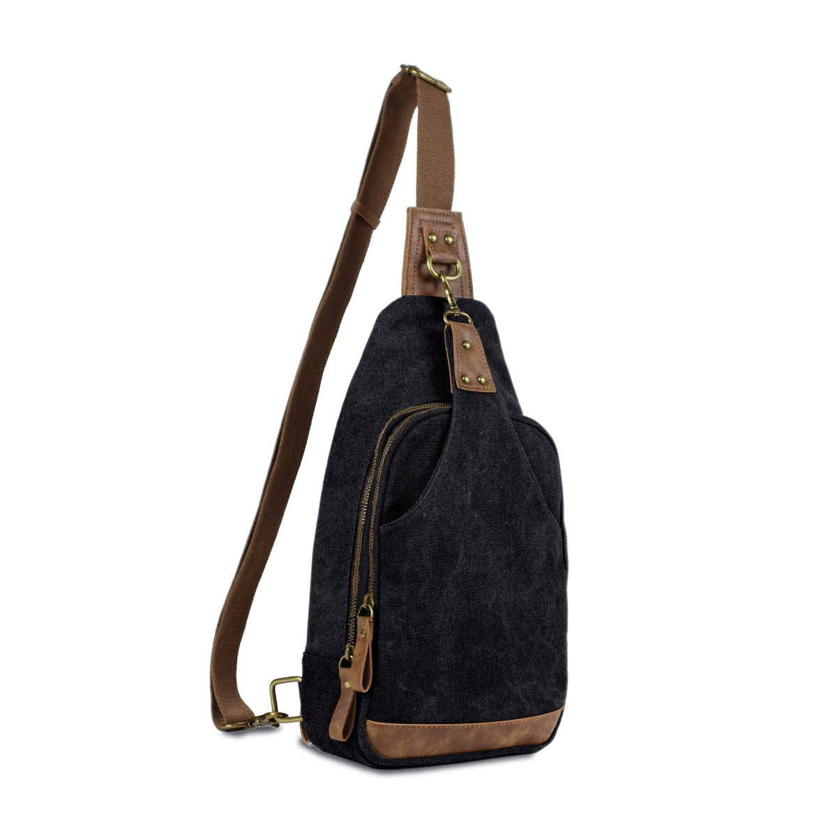 Jessie & James Black Glacier Canvas Concealed Carry Sling Bag