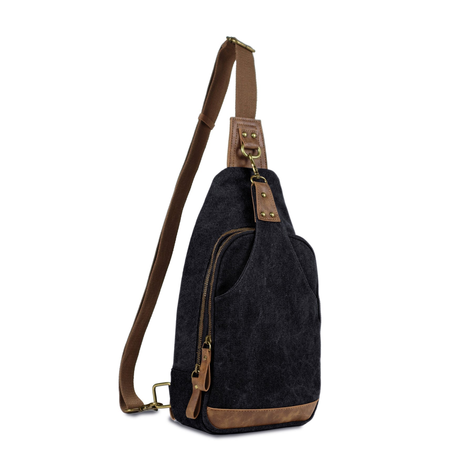 Jessie & James Black Glacier Canvas Concealed Carry Sling Bag