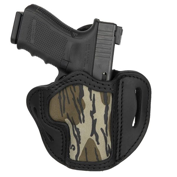 1791 Gunleather Mossy Oak Size 2.1 Black Right-Hand Belt Holster Officer 1911 Glock 17 19