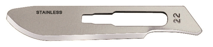Havalon 12 Pack #22XT Sterile Carbon Steel Round Tip Replacement Blades