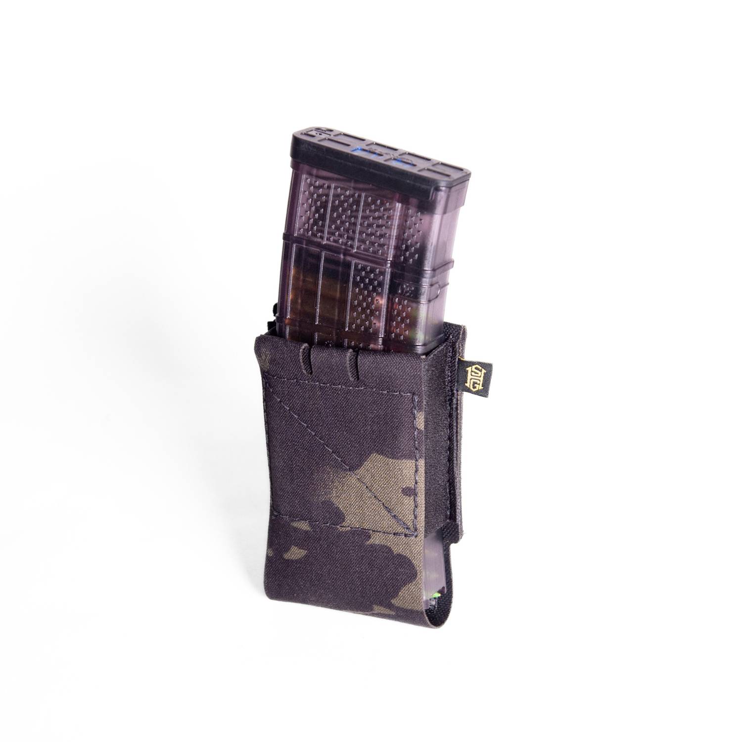High Speed Gear EP-P Low Profile Elastic Rifle Mag Pouch Multicam Black