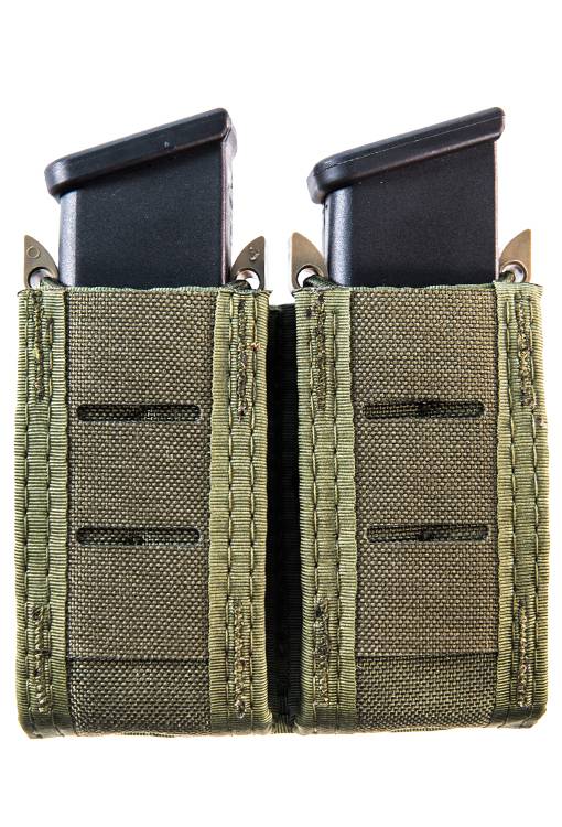 High Speed Gear TACO Duty Double Pistol Mag Pouch OD Fits Most Pistol Magazines