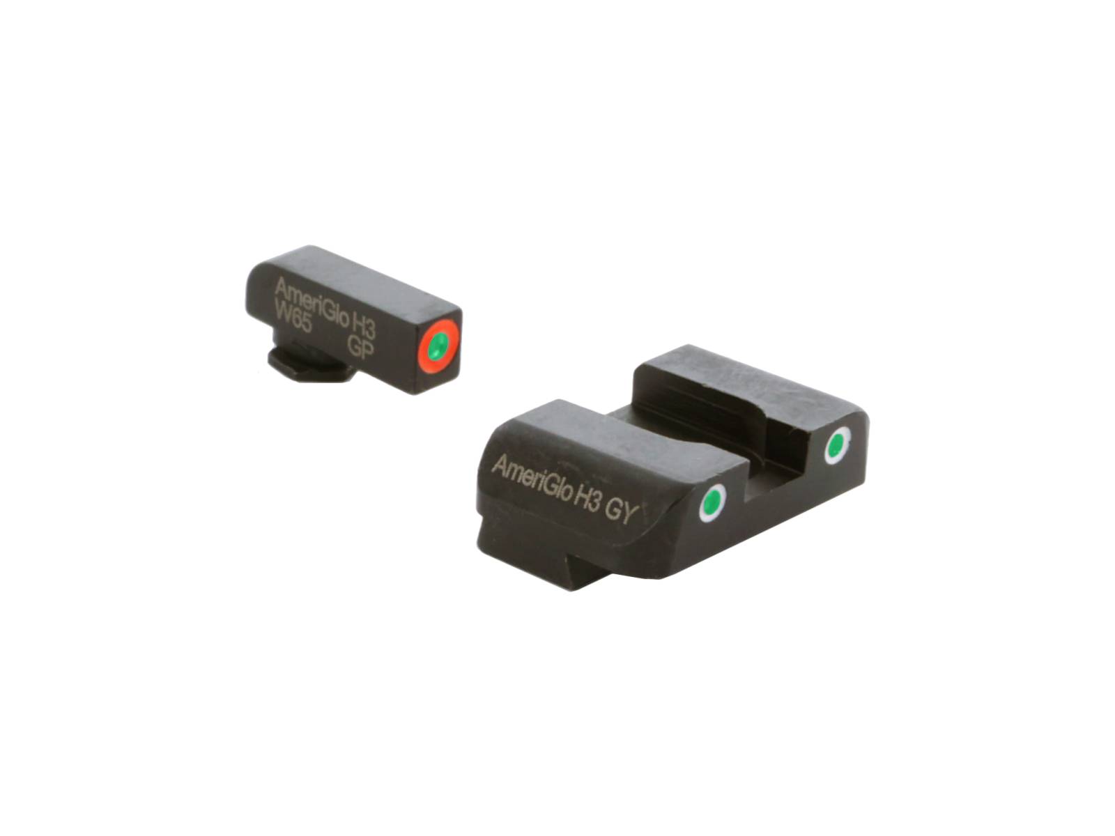 AmeriGlo 3-Dot Green/Orange Night Sight Set for Glock Gen 1-4 10mm 45 357