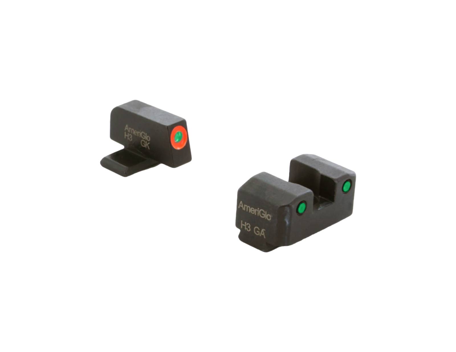 AmeriGlo CAP LE Green Tritium Iron Sight Set for Springfield XD Models