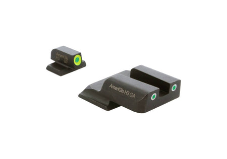 AmeriGlo Smith & Wesson Shield Sight Set ProGlo Lime Front / Classic Green Rear