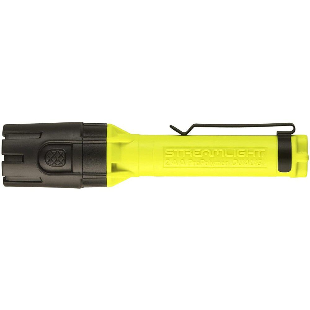 Streamlight Dualie 2AA Yellow Flashlight with Alkaline Batteries Clamshell