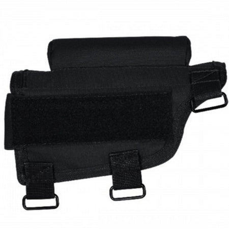 Voodoo Tactical Cheek Piece with Ammo Carrier for Buttstocks - Black