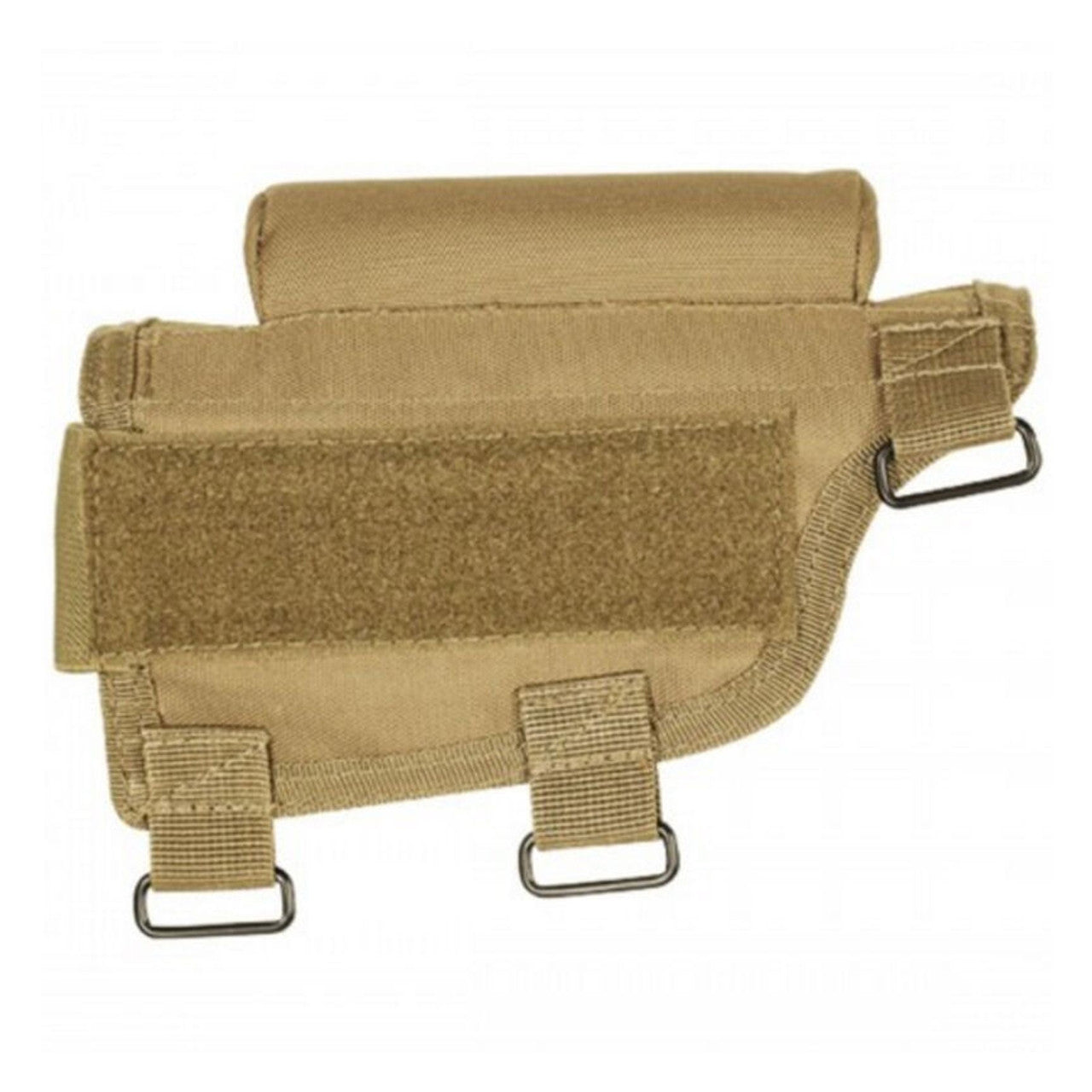 Voodoo Tactical Cheek Piece with Ammo Carrier for Buttstocks - Coyote