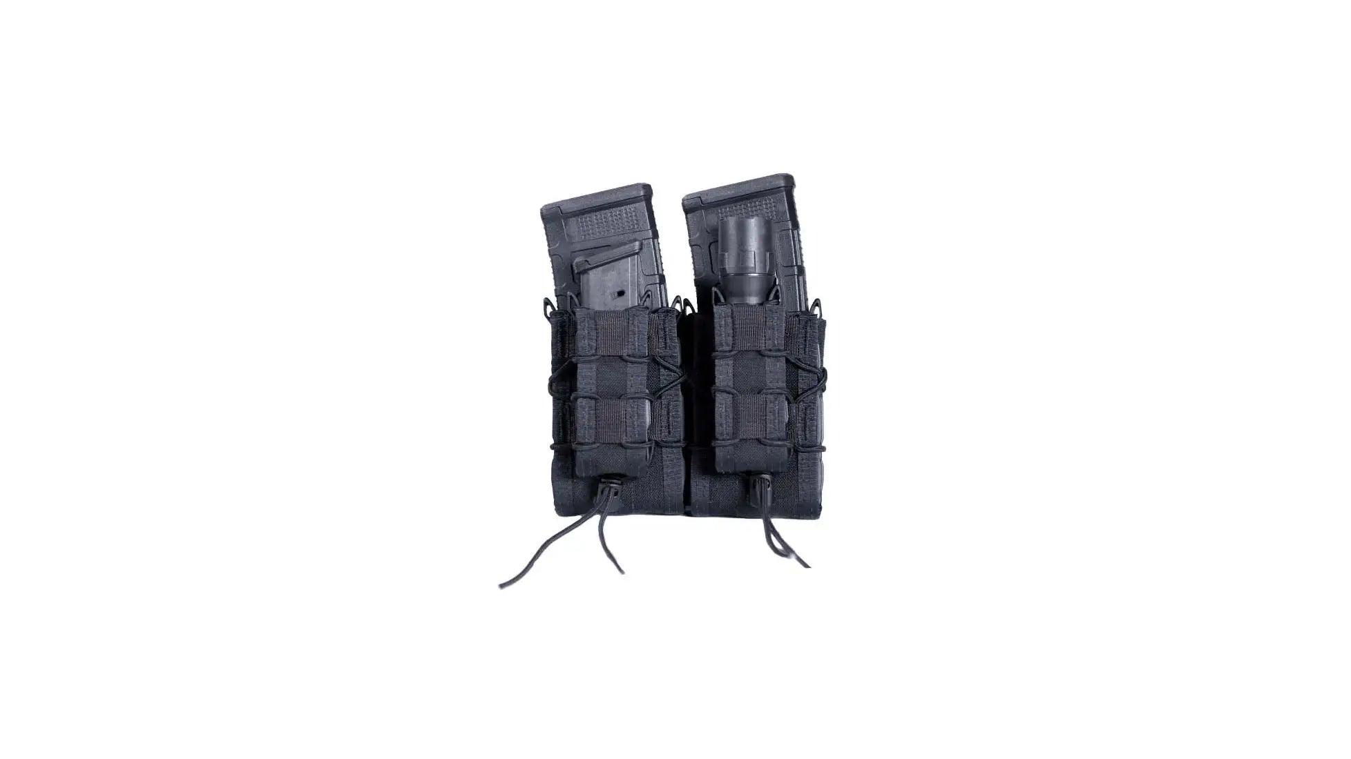 High Speed Gear MOLLE Double Decker TACO Pouch Multicam Black Pistol and Rifle Mags