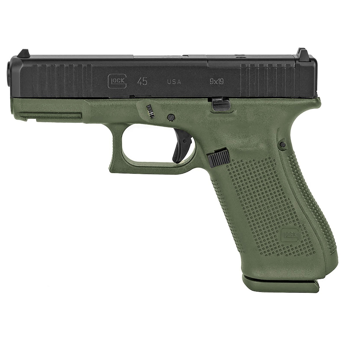Glock 45 Gen5 MOS BFG HGA 9mm Semi-Auto Pistol 4.0-Inch Barrel Front Serrations BFG Frame 17-Round Mags