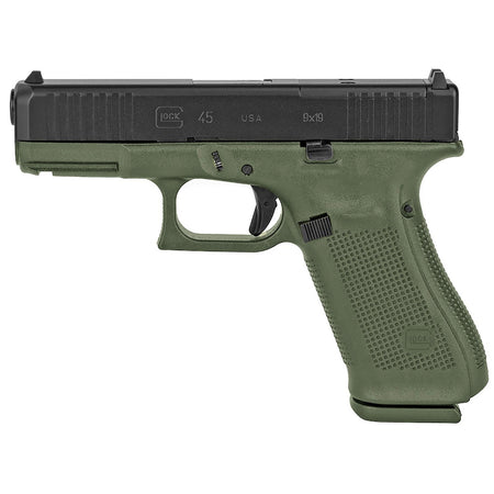 Glock 45 Gen5 MOS BFG HGA 9mm Semi-Auto Pistol 4.0-Inch Barrel Front Serrations BFG Frame 17-Round Mags