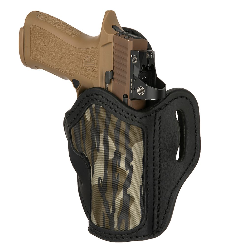 1791 Gunleather Mossy Oak Size 2.4 Black Right-Hand Belt Holster HK VP40 FN5.7 SIG320 Beretta 92