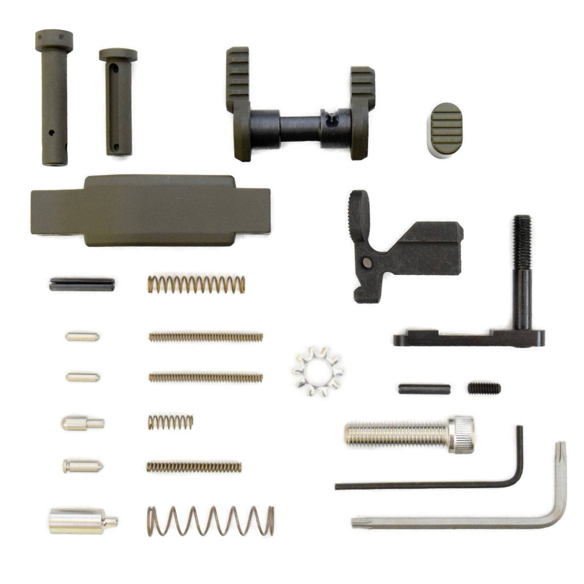 Armaspec Superlight Lower Parts Kit .223/5.56 Stainless Steel OD Green