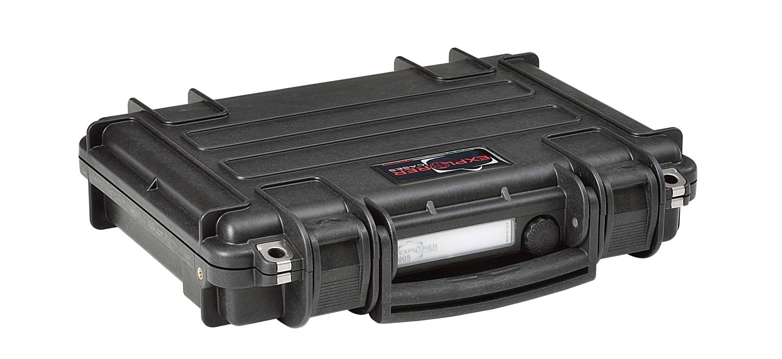 Explorer Handgun Case Black 2 Foam Layers US Flag 11.81 x 8.27 x 2.28 In