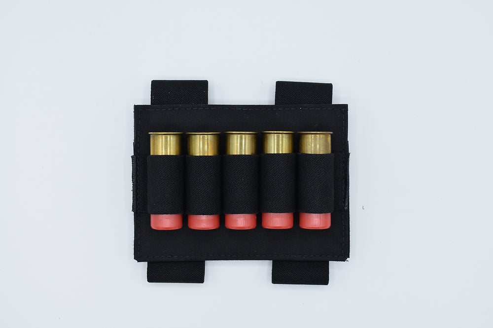 Tac Shield Black Tactical Shotgun Stock Shell Carrier 5 Shells