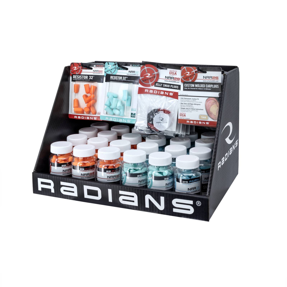 Radians Hearing Protection Countertop Display, 48 Units