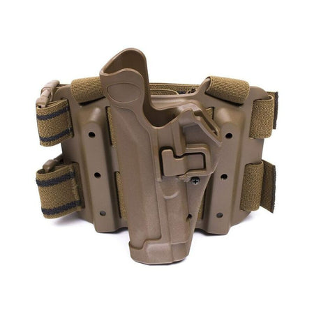 Blackhawk Glock 20/21/21SF/37/38 S&W M&P SERPA Tactical Level II RH Black Holster